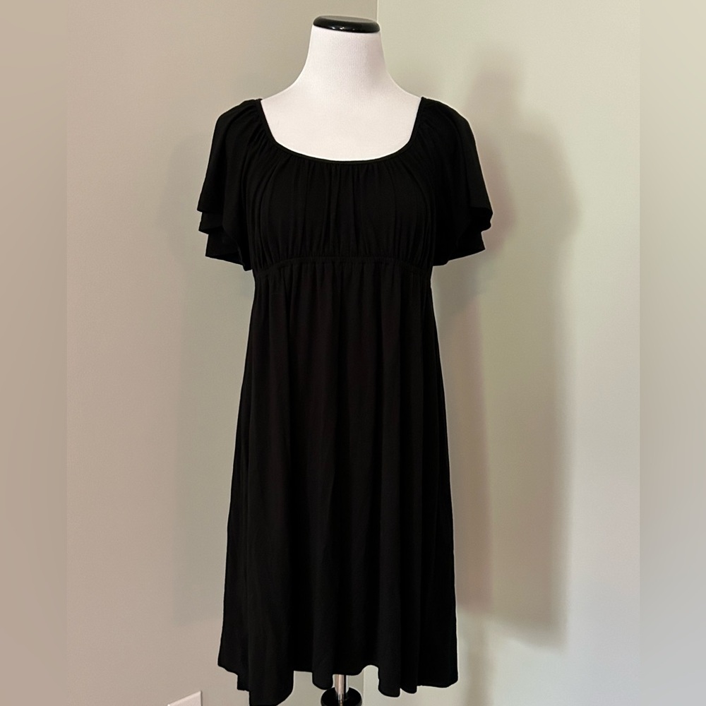 LOFT Women’s black dress size S Scoop neck Stretchy